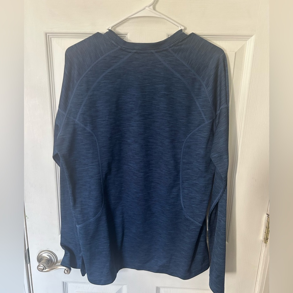 REI Men’s Blue Long Sleeve Base Layer Hiking Outdoor Adventure Size Large - Picture 4 of 8